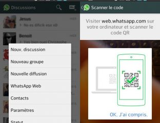 WhatsApp pour PC à partir de ton smart phone