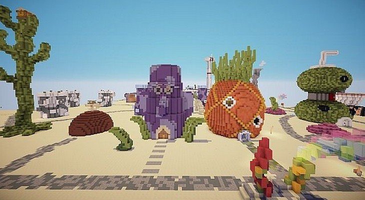 Minecraft: Bikini Bottom la ville de Bob l’éponge dans un mod !