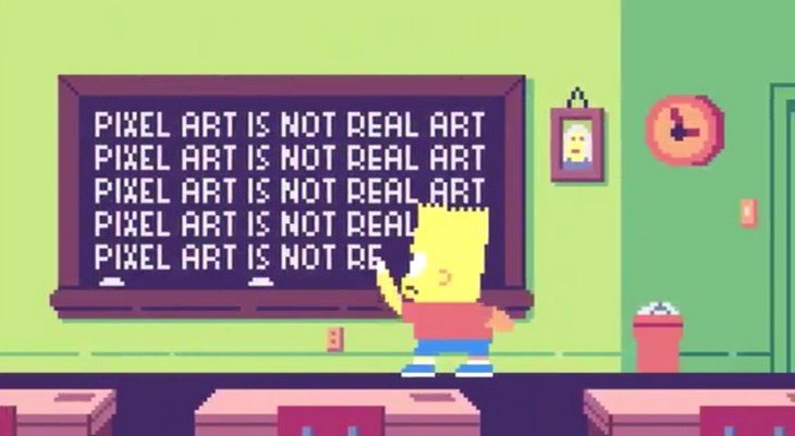 Découvre les Simpsons en Pixel Art dans cet hommage aux jeux vidéo
