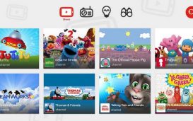 YouTube Kids écran accueil