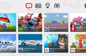 YouTube Kids écran accueil