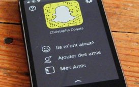 Snapchat écran accueil