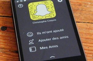 Snapchat écran accueil