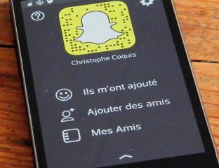 Snapchat écran accueil