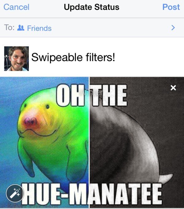 Facebook image filtre
