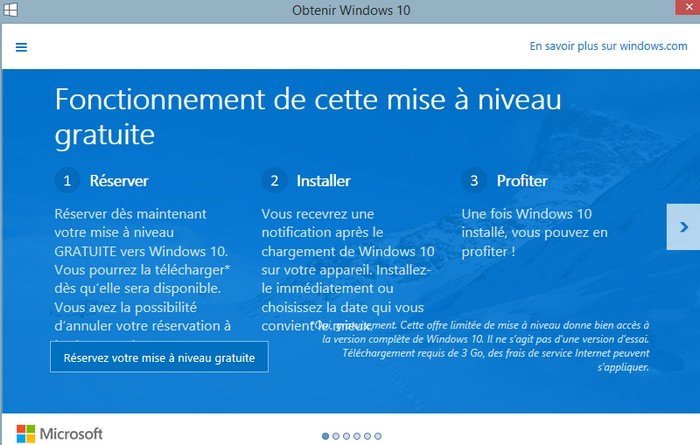 Obtenir Windows 10