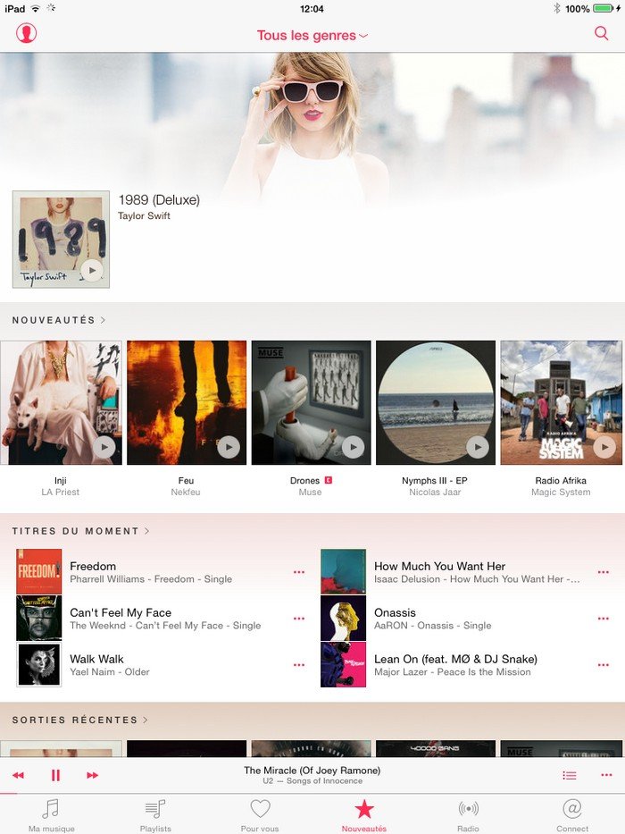 Apple Music accueil