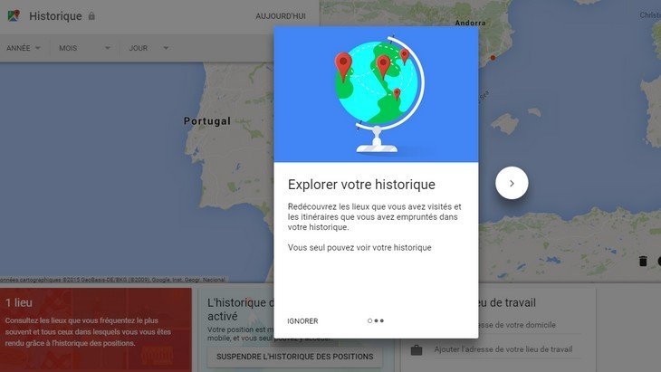 Votre historique - Google