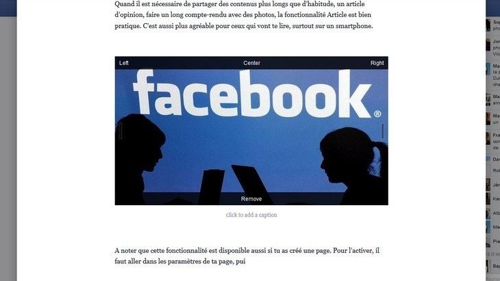 Cette fonctionnalité n'est pas disponible facebook