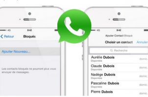 WhatsApp comment bloquer un contact
