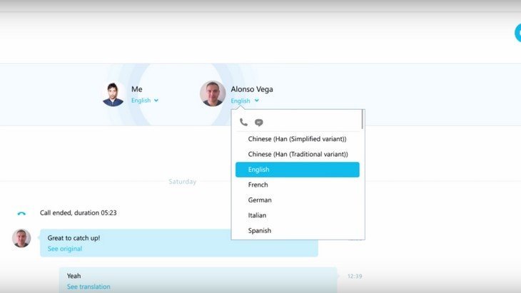 Skype translator