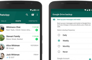 WhatsApp avec Google Drive