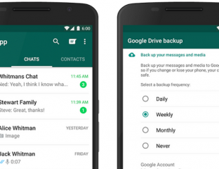 WhatsApp avec Google Drive