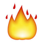 emoji flamme Snapchat
