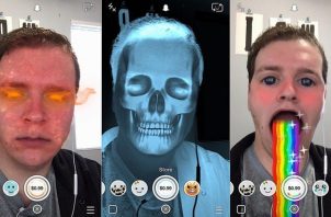 Snapchat mise à jour Lenses