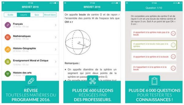 Réviser le brevet des collèges : quelles applications et services en