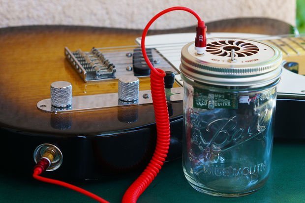 Mason Jar Speaker Guitare