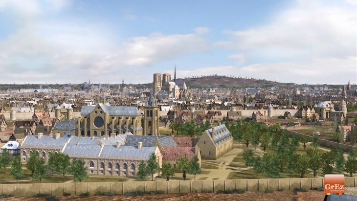Histoire : découvre Paris au Moyen-Âge en 3D  dans cette vidéo !