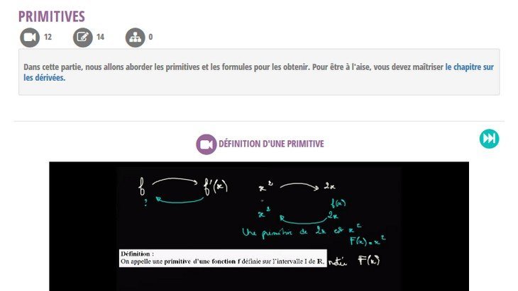Mathenvideo.fr : 1500 cours de maths en vidéo du collège au post-bac