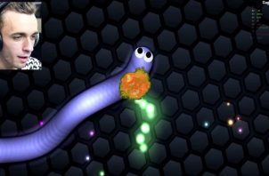 Squeezie sur Slither.io