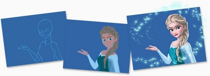 3DS Disney Art Academy Elsa