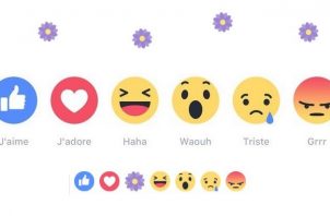 Facebook réactions merci