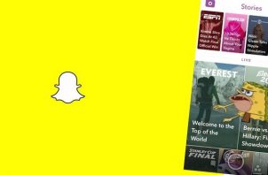Mise à jour Snapchat discover