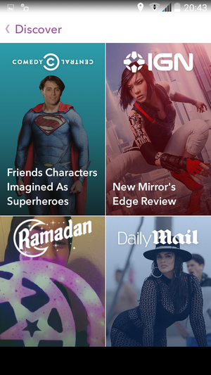 Snapchat Discover Update