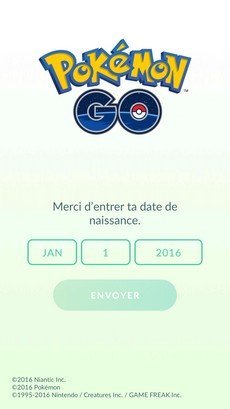 Pokemon Go âge