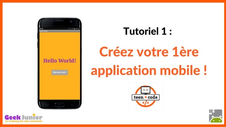 Tutoriel création application mobile Hello World