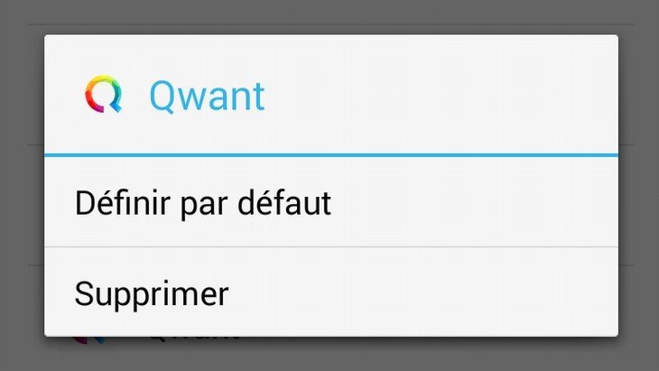 Qwant Junior sur Firefox Mobile