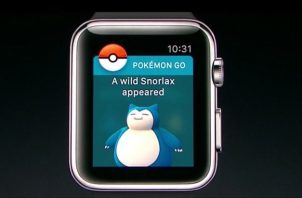 Pokemon Go dans l'Apple Watch serie 2