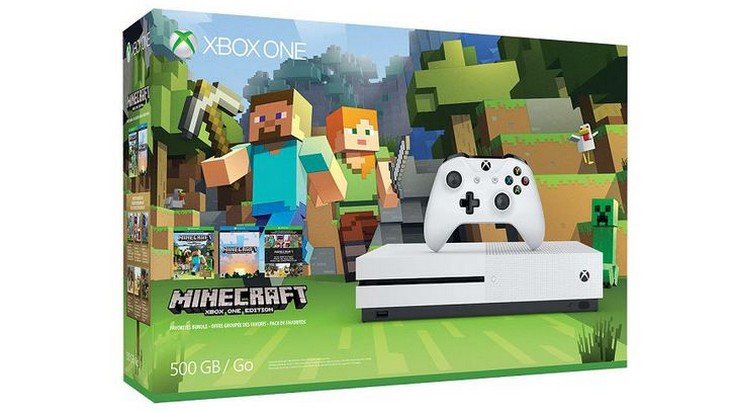 Xbox One S et Minecraft