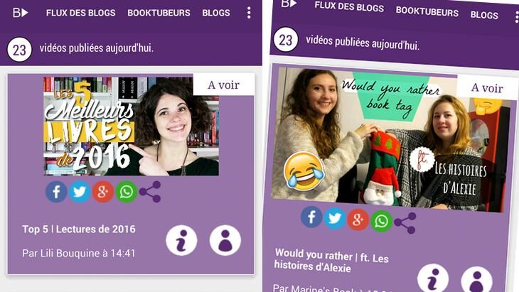 BookTubers app