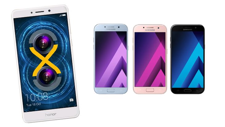 Honor 6x - Samsung Galaxy A3 - A5 - A7