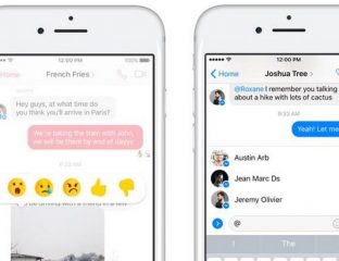 facebook messenger reaction