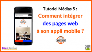 Tuto Médias Pages Web - Applis mobiles - Teen-Code