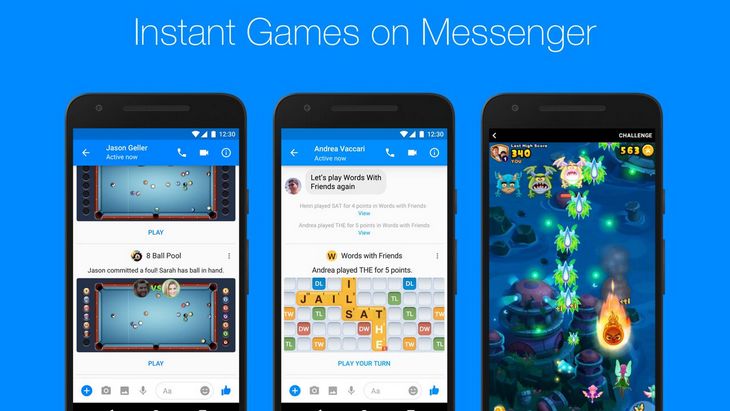 Facebook Meseenger Instant Games