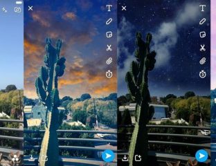 snapchat sky filters