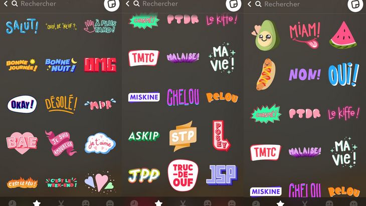 sticker francais snapchat