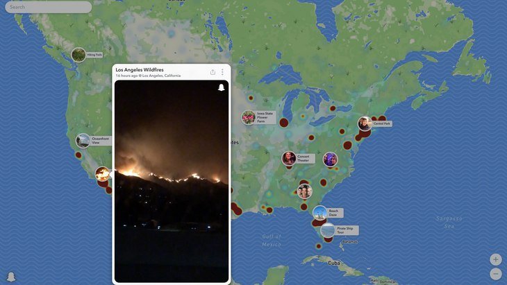 Snap Map sur le web