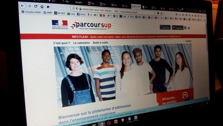 parcoursup page d'accueil