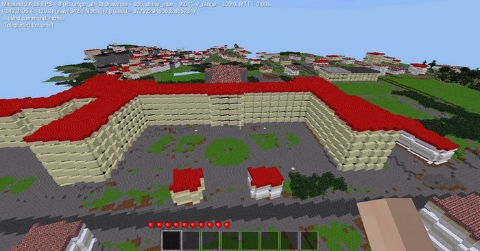 Exemple de map avec Minetest