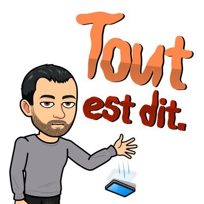 Exemple Stickers en français Bitmoji