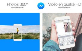 photo 360 degrés et vidéo HD sur Messenger