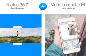 photo 360 degrés et vidéo HD sur Messenger