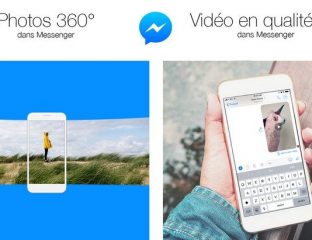 photo 360 degrés et vidéo HD sur Messenger