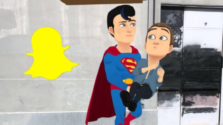 snapchat bitmoji 3d superman