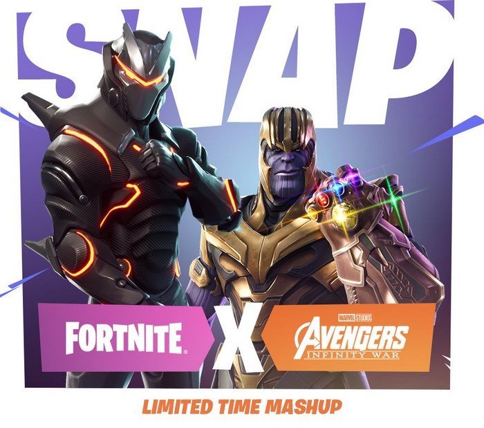 fornite battle royale thanos