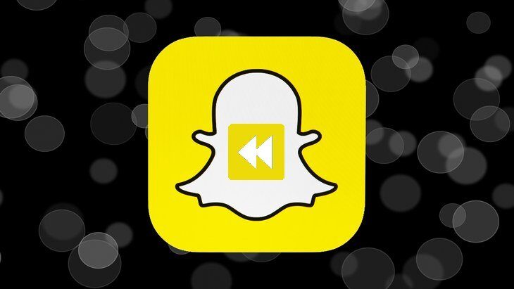 snapchat retour mise à jour